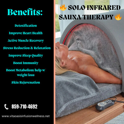 Link to: https://vitaoasisinfusionwellness.janeapp.com/locations/vitaoasis-infusion-wellness/book#/infrared-sauna